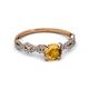 3 - Milena Desire Citrine and Diamond Engagement Ring 