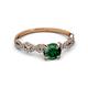 3 - Milena Desire Emerald and Diamond Engagement Ring 
