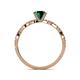 5 - Milena Desire Emerald and Diamond Engagement Ring 