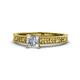 1 - Florian Classic GIA Certified 5.5 mm Princess Cut Diamond Solitaire Engagement Ring 