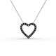 2 - Tiana Black Diamond Heart Pendant 