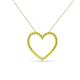2 - Elaina Yellow Sapphire Heart Pendant 