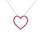 2 - Elaina Pink Sapphire Heart Pendant 