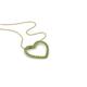 1 - Elaina Green Garnet Heart Pendant 