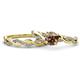 1 - Mayra Desire Smoky Quartz and Diamond Infinity Bridal Set Ring 