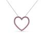 2 - Elaina Rhodolite Garnet Heart Pendant 