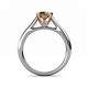 5 - Ellie Desire Smoky Quartz and Diamond Engagement Ring 