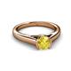 3 - Ellie Desire Yellow Sapphire and Diamond Engagement Ring 