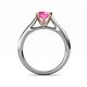 5 - Ellie Desire Pink Sapphire and Diamond Engagement Ring 