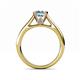 5 - Ellie Desire Aquamarine and Diamond Engagement Ring 