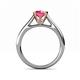 5 - Ellie Desire Pink Tourmaline and Diamond Engagement Ring 