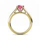 5 - Ellie Desire Pink Tourmaline and Diamond Engagement Ring 
