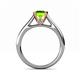 5 - Ellie Desire Peridot and Diamond Engagement Ring 