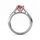 5 - Ellie Desire Rhodolite Garnet and Diamond Engagement Ring 