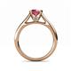 5 - Ellie Desire Rhodolite Garnet and Diamond Engagement Ring 