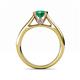 5 - Ellie Desire Emerald and Diamond Engagement Ring 