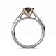 5 - Ellie Desire Black and White Diamond Engagement Ring 