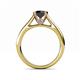 5 - Ellie Desire Black and White Diamond Engagement Ring 