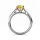 5 - Ellie Desire Yellow Sapphire and Diamond Engagement Ring 