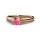 1 - Ellie Desire Pink Tourmaline and Diamond Engagement Ring 