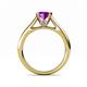 5 - Ellie Desire Amethyst and Diamond Engagement Ring 