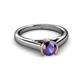 3 - Ellie Desire Iolite and Diamond Engagement Ring 