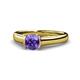 1 - Ellie Desire Iolite and Diamond Engagement Ring 