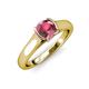 4 - Ellie Desire Rhodolite Garnet and Diamond Engagement Ring 