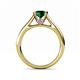 5 - Ellie Desire Emerald and Diamond Engagement Ring 