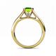 5 - Ellie Desire Peridot and Diamond Engagement Ring 