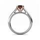 5 - Ellie Desire Red Garnet and Diamond Engagement Ring 