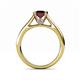 5 - Ellie Desire Red Garnet and Diamond Engagement Ring 