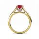 5 - Ellie Desire Ruby and Diamond Engagement Ring 