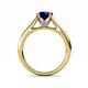 5 - Ellie Desire Blue Sapphire and Diamond Engagement Ring 