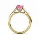 5 - Ellie Desire Pink Sapphire and Diamond Engagement Ring 