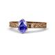 1 - Cael Classic 7x5 mm Oval Shape Tanzanite Solitaire Engagement Ring 