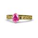 1 - Cael Classic 7x5 mm Oval Shape Pink Sapphire Solitaire Engagement Ring 