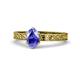 1 - Cael Classic 7x5 mm Oval Shape Tanzanite Solitaire Engagement Ring 