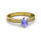 2 - Cael Classic 7x5 mm Oval Shape Tanzanite Solitaire Engagement Ring 