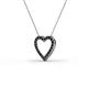 3 - Tiana Black Diamond Heart Pendant 