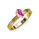 3 - Cael Classic 7x5 mm Oval Shape Pink Sapphire Solitaire Engagement Ring 