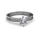 2 - Cael Classic GIA Certified 7x5 mm Oval Shape Diamond Solitaire Engagement Ring 
