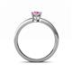 4 - Cael Classic 7x5 mm Oval Shape Pink Sapphire Solitaire Engagement Ring 