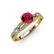 4 - Senna Desire Ruby and Diamond Engagement Ring 