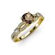 4 - Senna Desire Smoky Quartz and Diamond Engagement Ring 