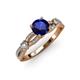 4 - Senna Desire Blue Sapphire and Diamond Engagement Ring 