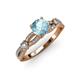 4 - Senna Desire Aquamarine and Diamond Engagement Ring 