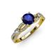4 - Senna Desire Blue Sapphire and Diamond Engagement Ring 