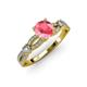 4 - Senna Desire Pink Tourmaline and Diamond Engagement Ring 