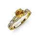 4 - Senna Desire Citrine and Diamond Engagement Ring 